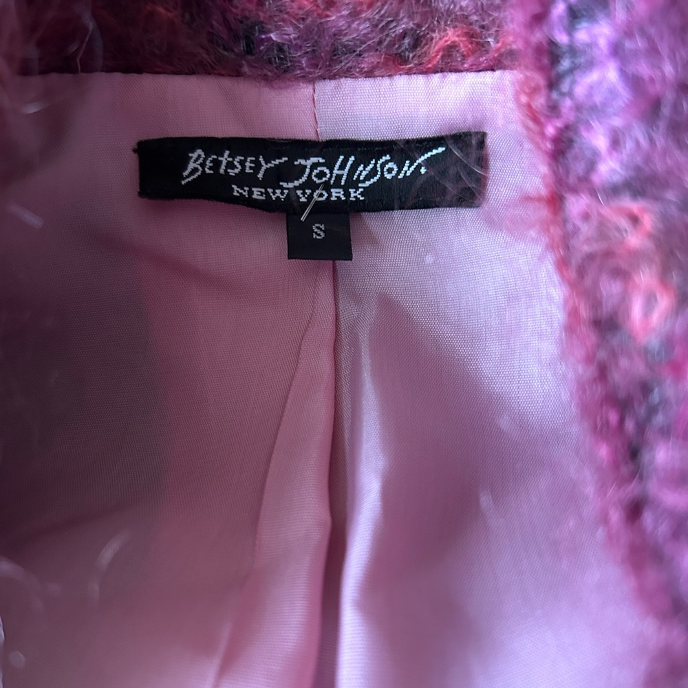Betsey Johnson Fuzzy Pink Blazer - Picture 5 of 5